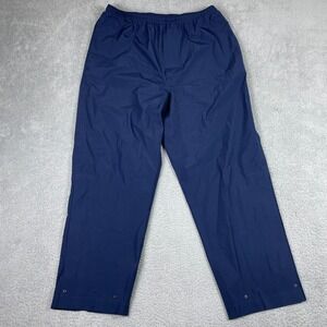 Zero Restriction Gore-Tex Rain Pants Mens Large Blue Waterproof Golf Made in USA